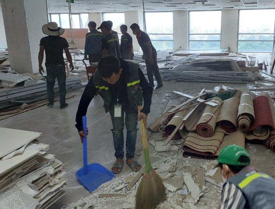 Dịch vụ dọn dẹp sau khi tháo dỡ văn phòng